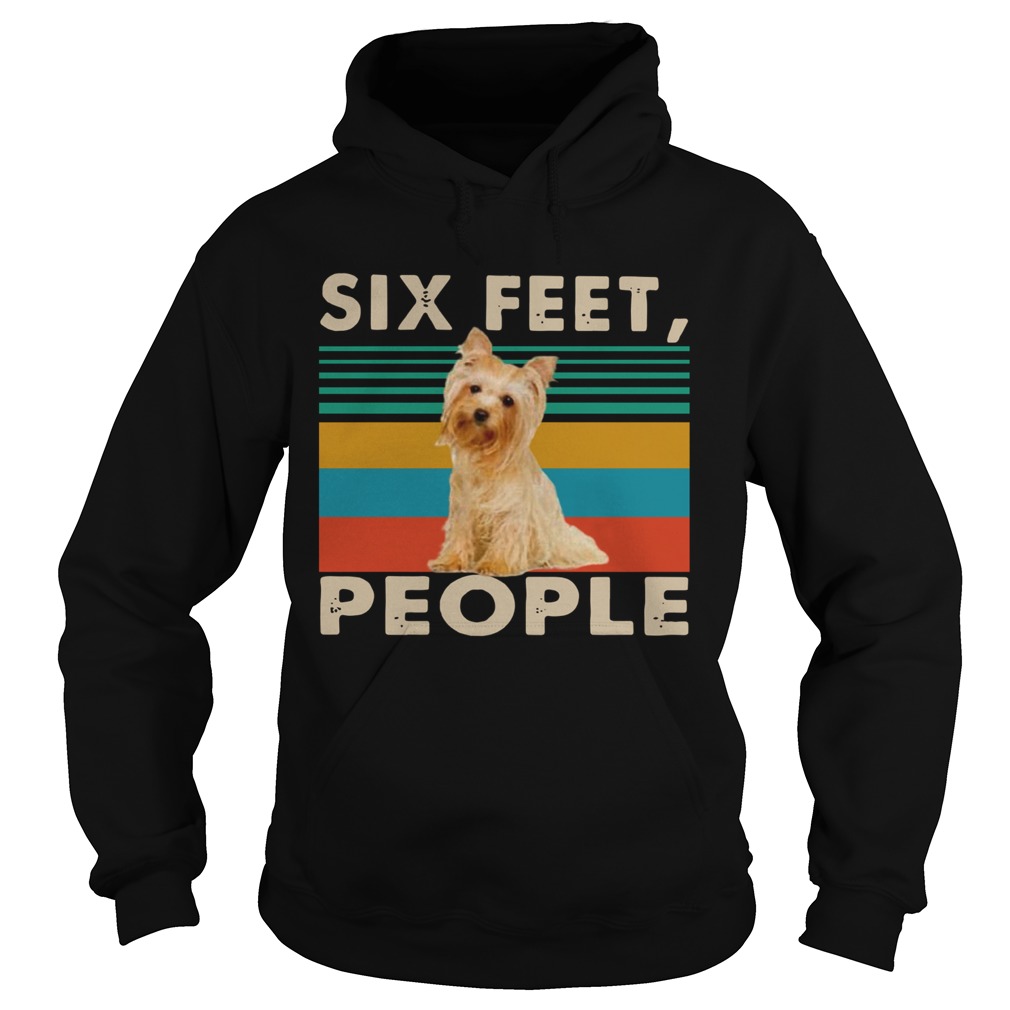 Dog Six Feet People Vintage Hoodie