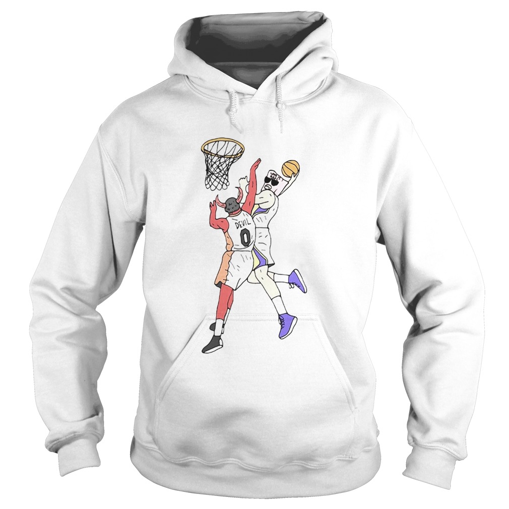 Dunking on devils Volleyball Hoodie