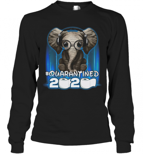 Elephant Quarantined 2020 Toilet Paper T-Shirt Long Sleeved T-shirt 