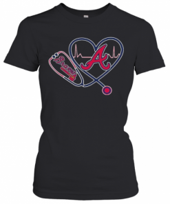 Heartbeat Nurse Love Atlanta Braves T-Shirt Classic Women's T-shirt