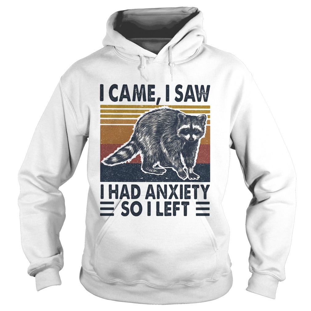 I came I saw I had anxiety so I left vintage Hoodie