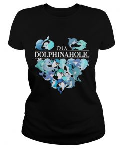 Im A Dolphin Aholic Heart  Classic Ladies