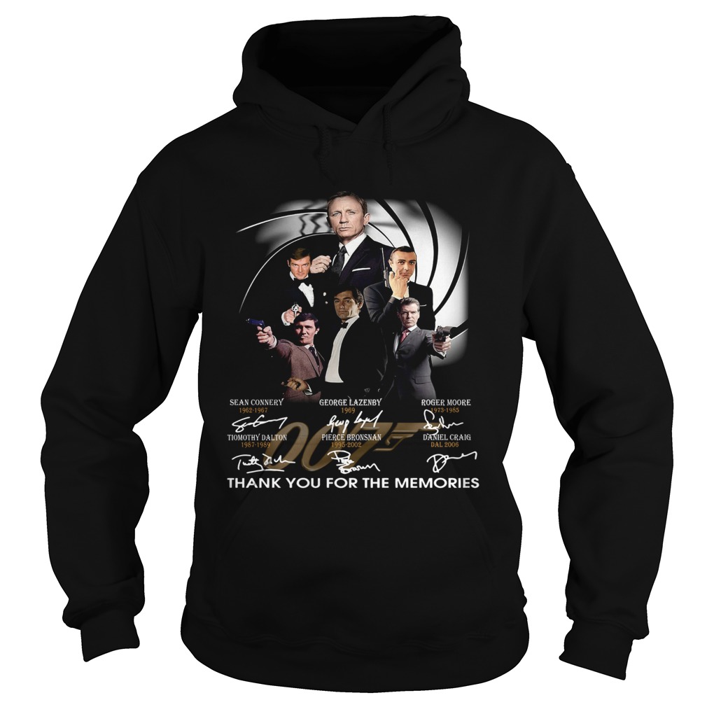 James Bond 007 Fans Thank You For The Memories Signature  Hoodie