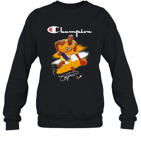 Kobe Bryant Champion Basketball Signature T-Shirt Unisex Sweatshirt