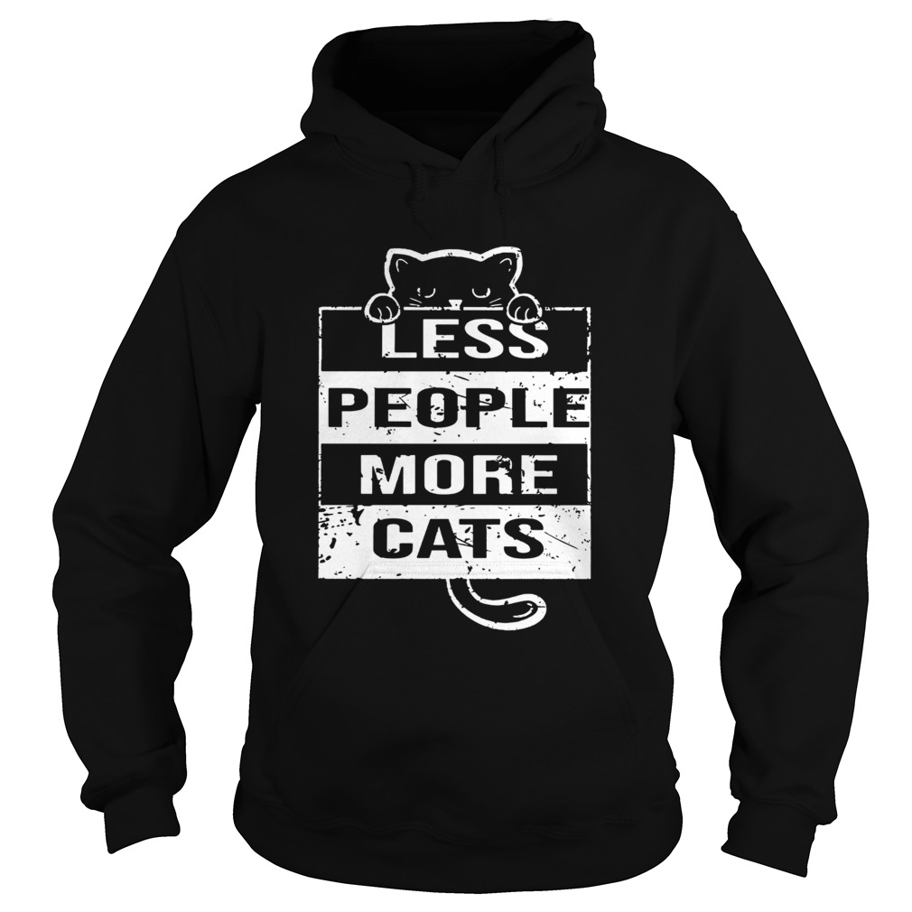 Less People More Cats Hoodie