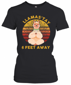 Llamas'tay 6 Feet Away Vintage T-Shirt Classic Women's T-shirt