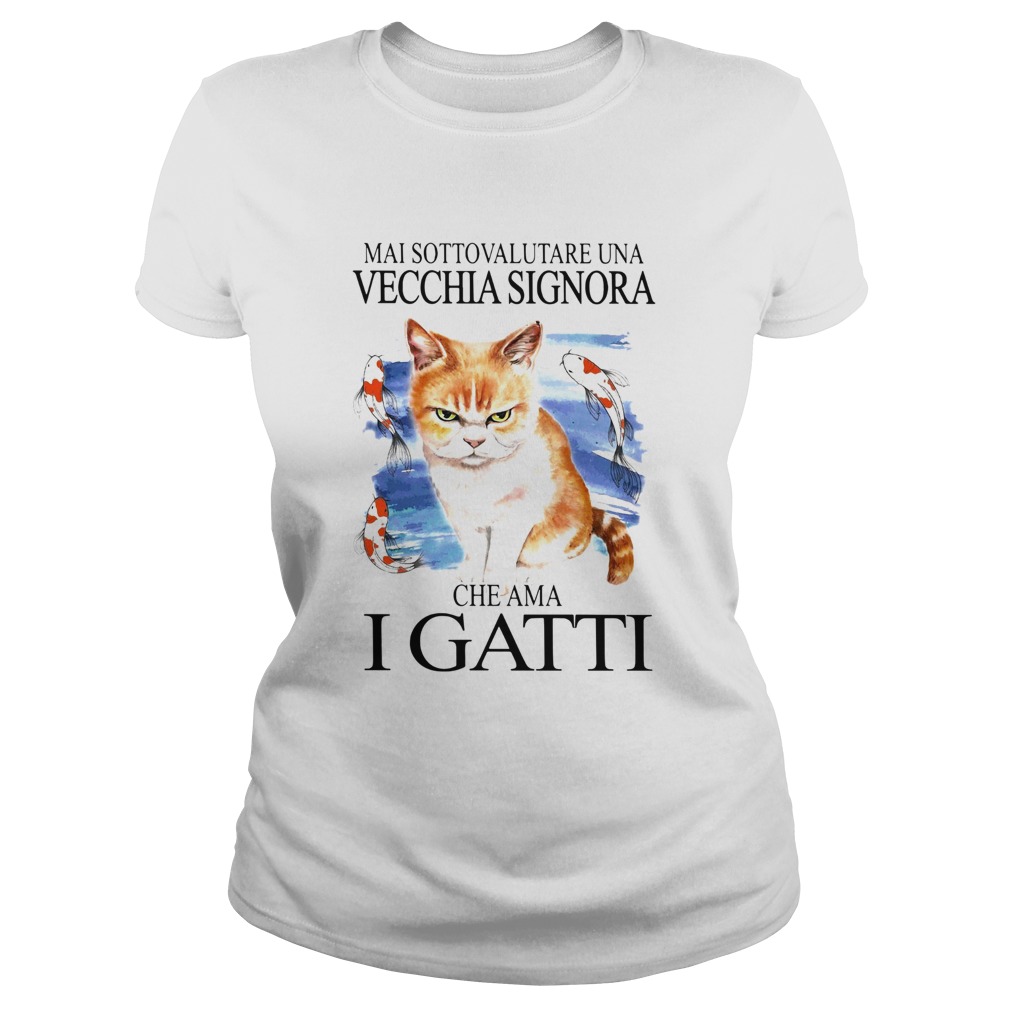 Mai Sottovalutare Una Vecchia Signora Ghe Ama I Gatti Classic Ladies