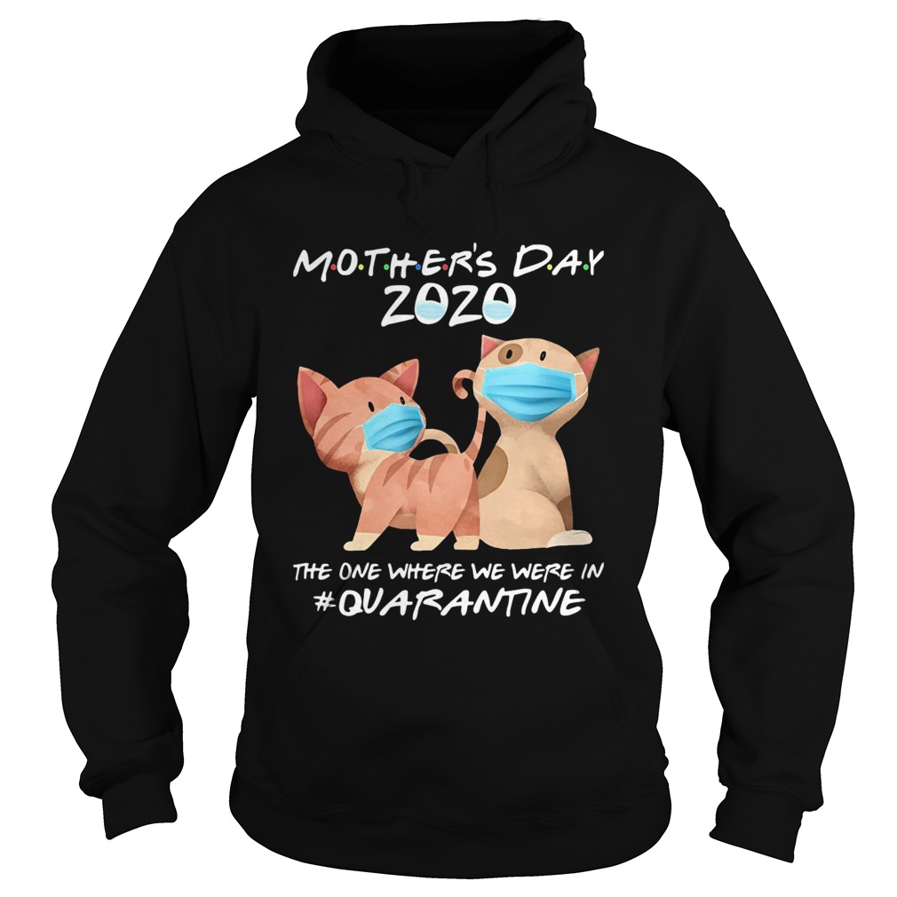 Mothers day 2020 the one where we were in quarantine Cat mask Hoodie