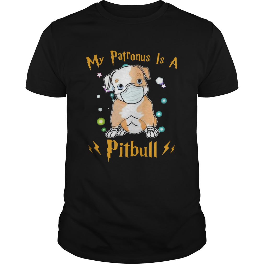 My Patronus Is A Pitbull Mask Coronavirus shirt