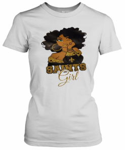 New Orleans Saints Football Black Girl T-Shirt Classic Women's T-shirt