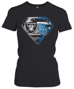 Oakland Raiders And Los Angeles Dodgers Superman T-Shirt Classic Women's T-shirt