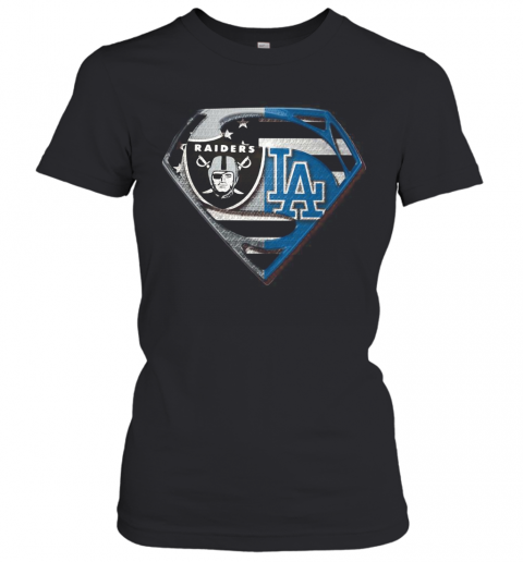 Oakland Raiders And Los Angeles Dodgers Superman T-Shirt Classic Women's T-shirt