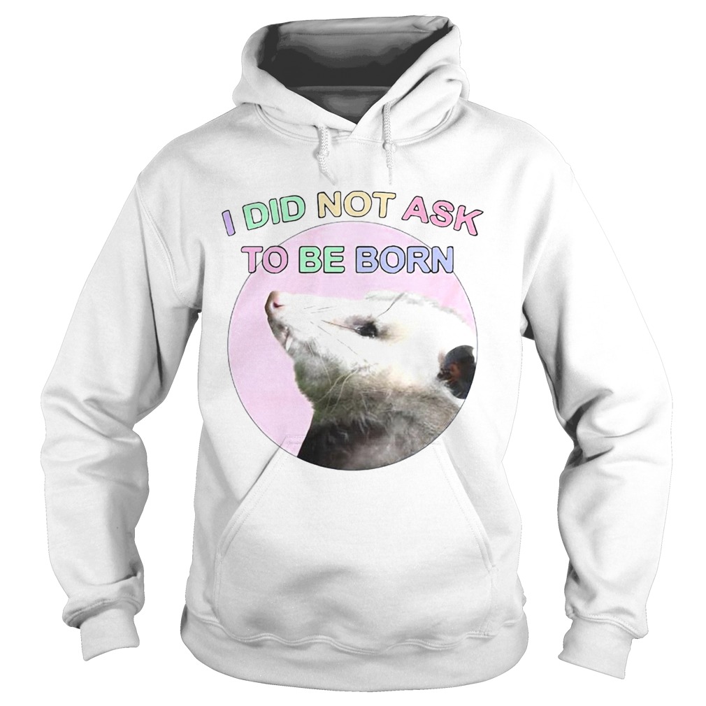 Opossum I Did Not Ask To Be Born Hoodie