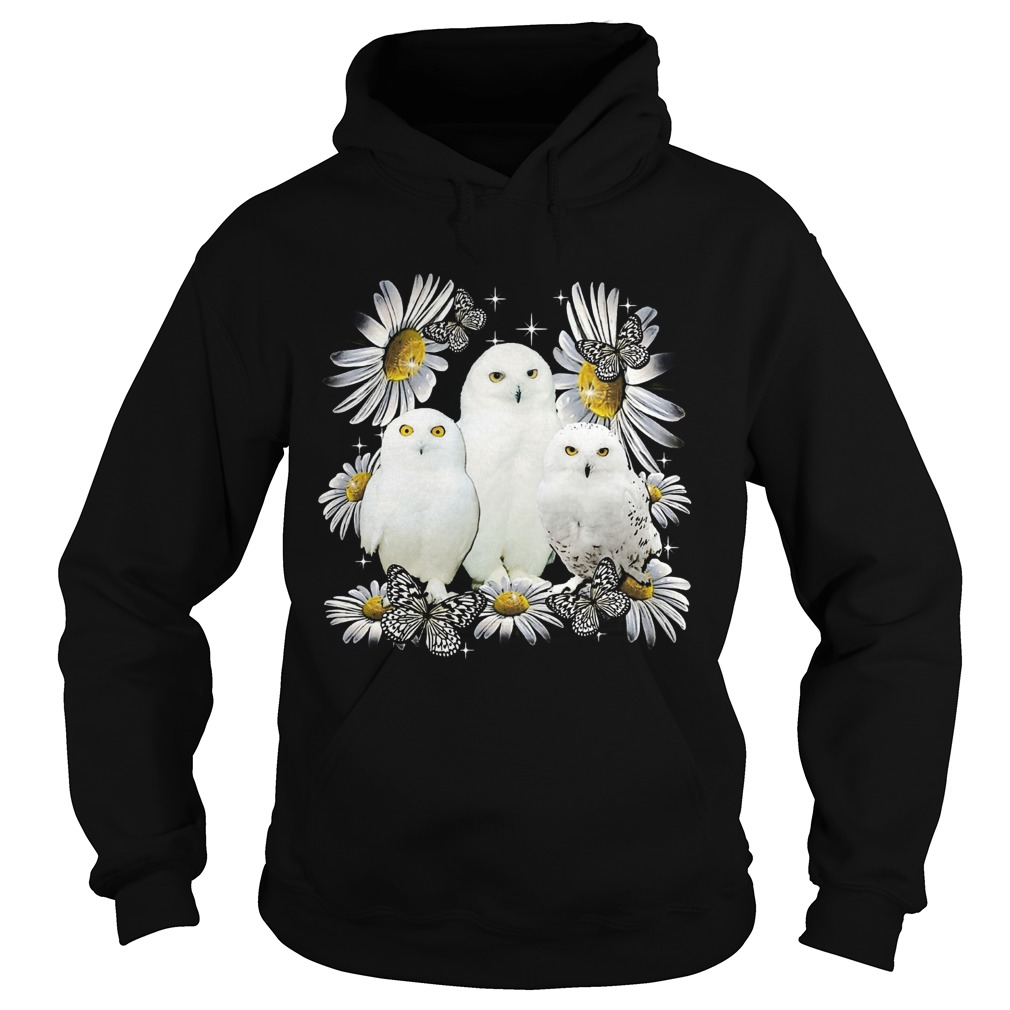 Owls And Flower Hoodie