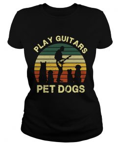 Play Guitars Pet Dogs Vintage  Classic Ladies