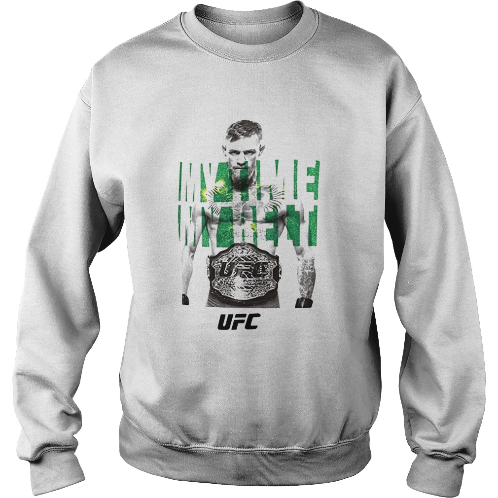 Reebok conor mcgregor ufc my time my belt champions Sweatshirt