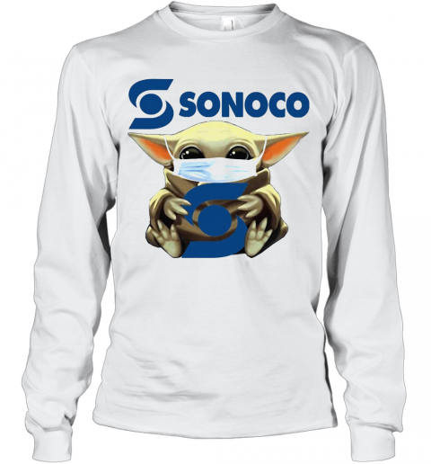 Star Wars Baby Yoda Hug Sonoco Covid 19 T-Shirt Long Sleeved T-shirt 