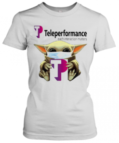 Star Wars Baby Yoda Hug Teleperformance Each Interaction Matters Mask Covid 19 T-Shirt Classic Women's T-shirt