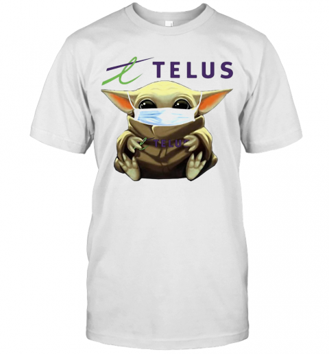 Star Wars Baby Yoda Hug Telus Mask Covid 19 T-Shirt