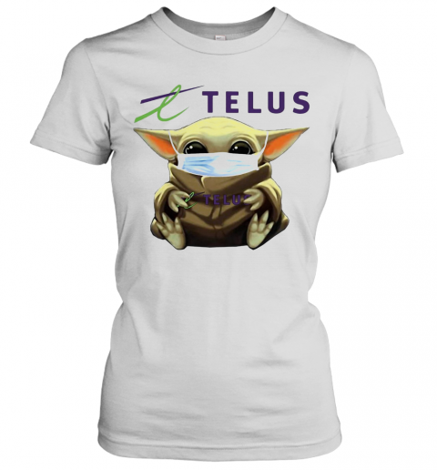 Star Wars Baby Yoda Hug Telus Mask Covid 19 T-Shirt Classic Women's T-shirt