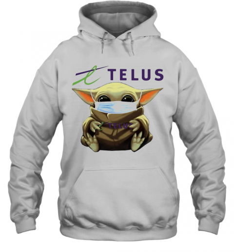 Star Wars Baby Yoda Hug Telus Mask Covid 19 T-Shirt Unisex Hoodie