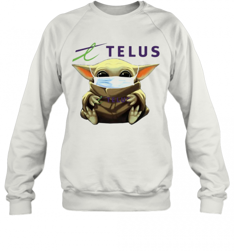 Star Wars Baby Yoda Hug Telus Mask Covid 19 T-Shirt Unisex Sweatshirt