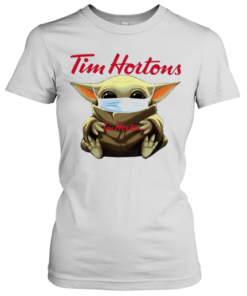 Star Wars Baby Yoda Hug Tim Hortons Mask Covid 19 T-Shirt Classic Women's T-shirt