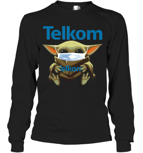 Star Wars Baby Yoda Mask Hug Telkom T-Shirt Long Sleeved T-shirt 