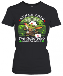 Star Wars Baby Yoda Nurse 2020 The Ones Who Saved The World Vintage T-Shirt Classic Women's T-shirt