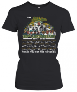 The Athletics 120Th Anniversary 1901 2021 Thank You For The Memories Signatures T-Shirt Classic Women's T-shirt