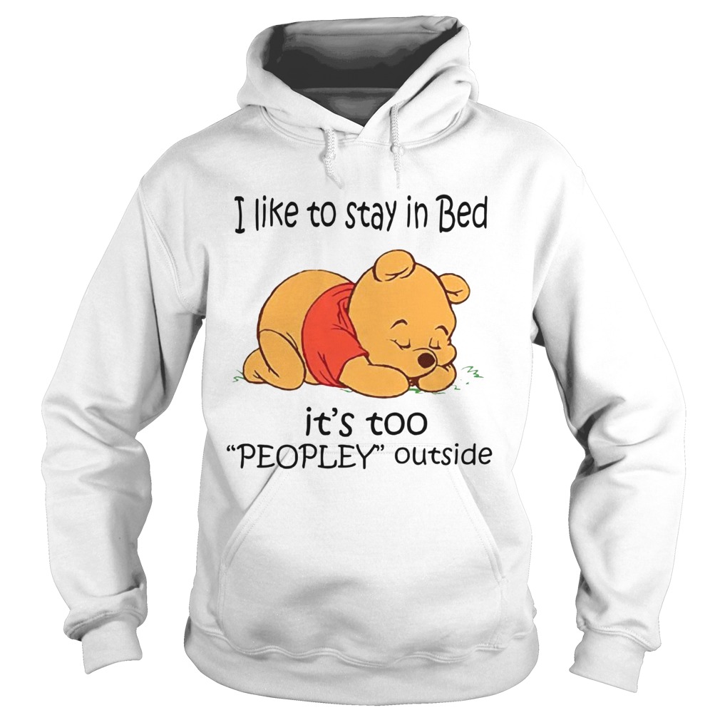 The Bear I Like To Stay In Bed Its Too Peopley Outside Hoodie