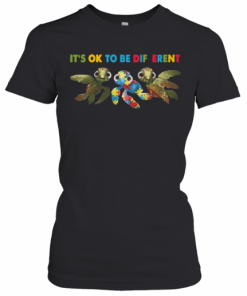 Turtle Autism Its Ok To Be Different T-Shirt Classic Women's T-shirt