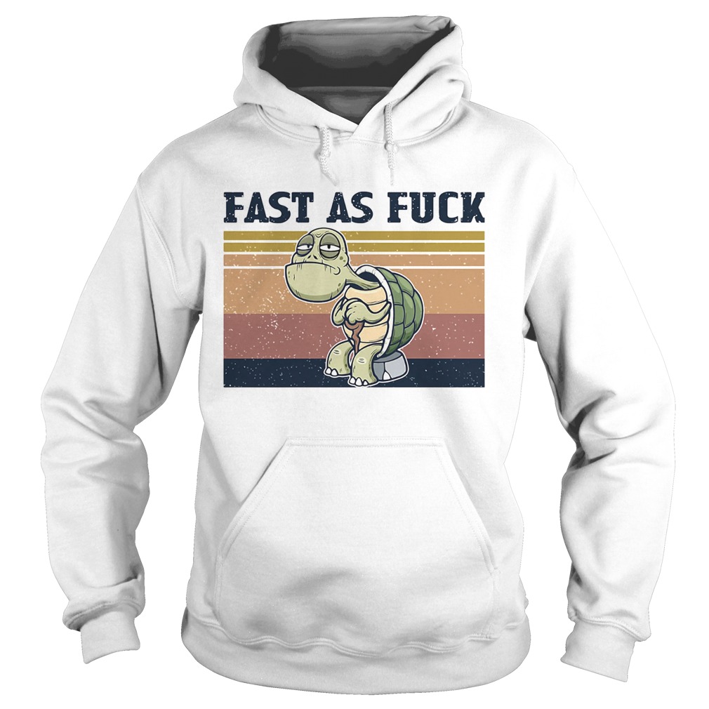 Turtle Fast As Fuck Vintage Hoodie