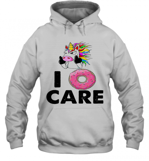 Unicorn Donut I Care T-Shirt Unisex Hoodie