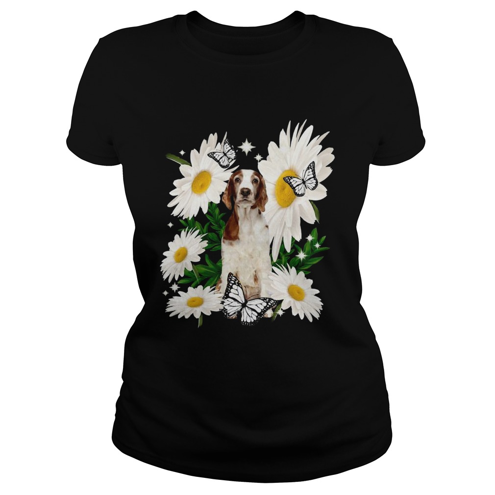 Welsh Springer Spaniel Daisy Flower Classic Classic Ladies