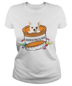 White Chihuahua Antidepressant  Classic Ladies