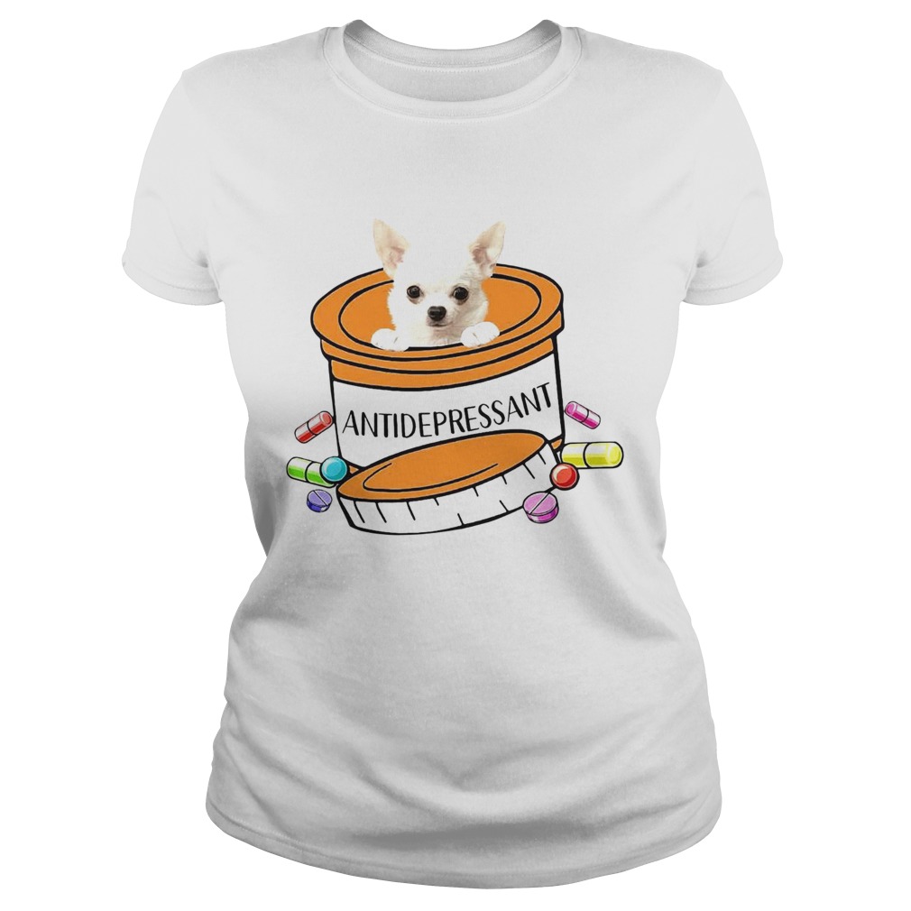 White Chihuahua Antidepressant Classic Ladies