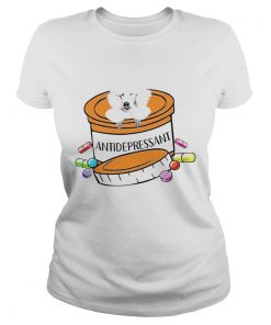 White Poodle Antidepressant  Classic Ladies