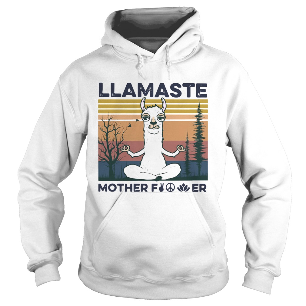 Yoga Llamaste Mother Fucker Vintage Hoodie