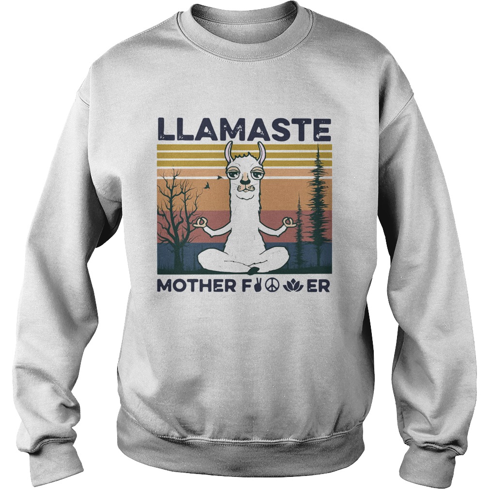 Yoga Llamaste Mother Fucker Vintage Sweatshirt