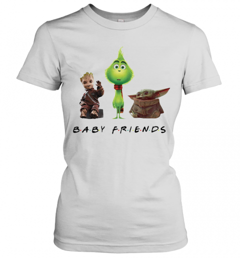 Baby Groot Grinch And Baby Yoda Baby Friends T-Shirt Classic Women's T-shirt