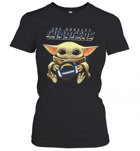 Baby Yoda Hug Los Angeles Chargers T-Shirt Classic Women's T-shirt