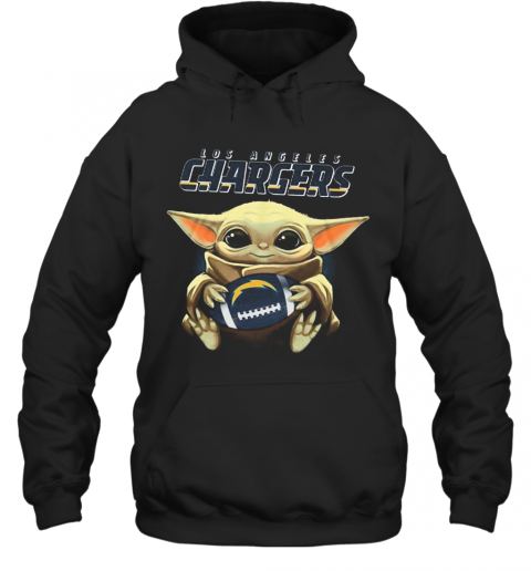 Baby Yoda Hug Los Angeles Chargers T-Shirt Unisex Hoodie