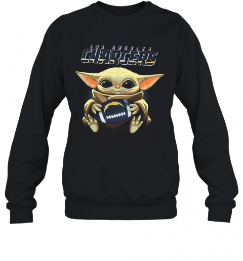 Baby Yoda Hug Los Angeles Chargers T-Shirt Unisex Sweatshirt