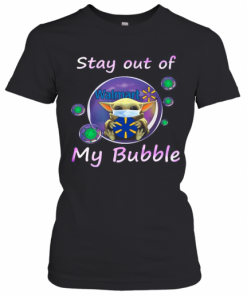 Baby Yoda Mask Hug Walmart Stay Out Of My Bubble Covid 19 T-Shirt Classic Women's T-shirt