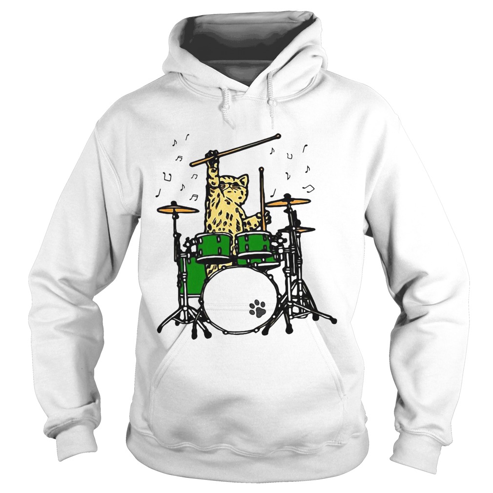 Cat Playing Drums  Hoodie