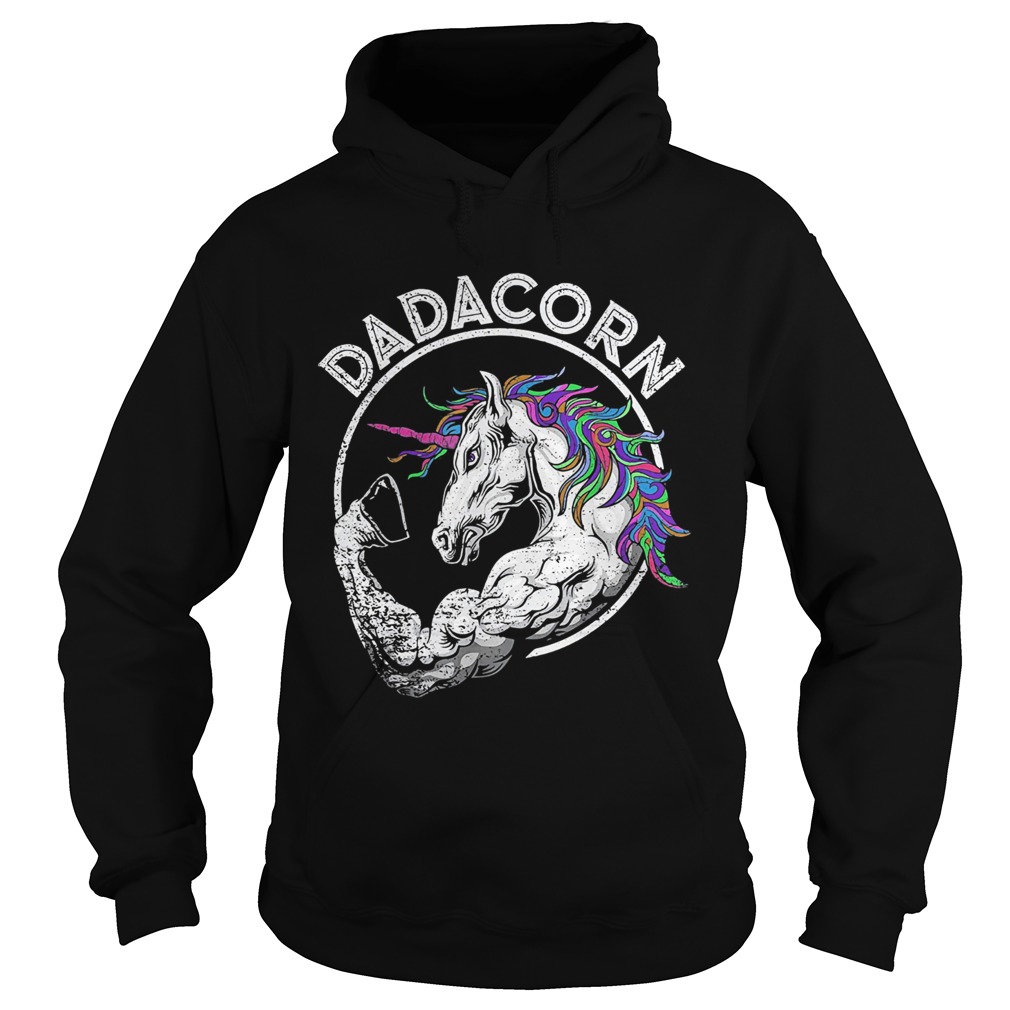 Dadacorn unicorn daddycorn papa happy fathers day Hoodie