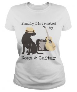 Easily Distracted By Dogs And Guitar  Classic Ladies