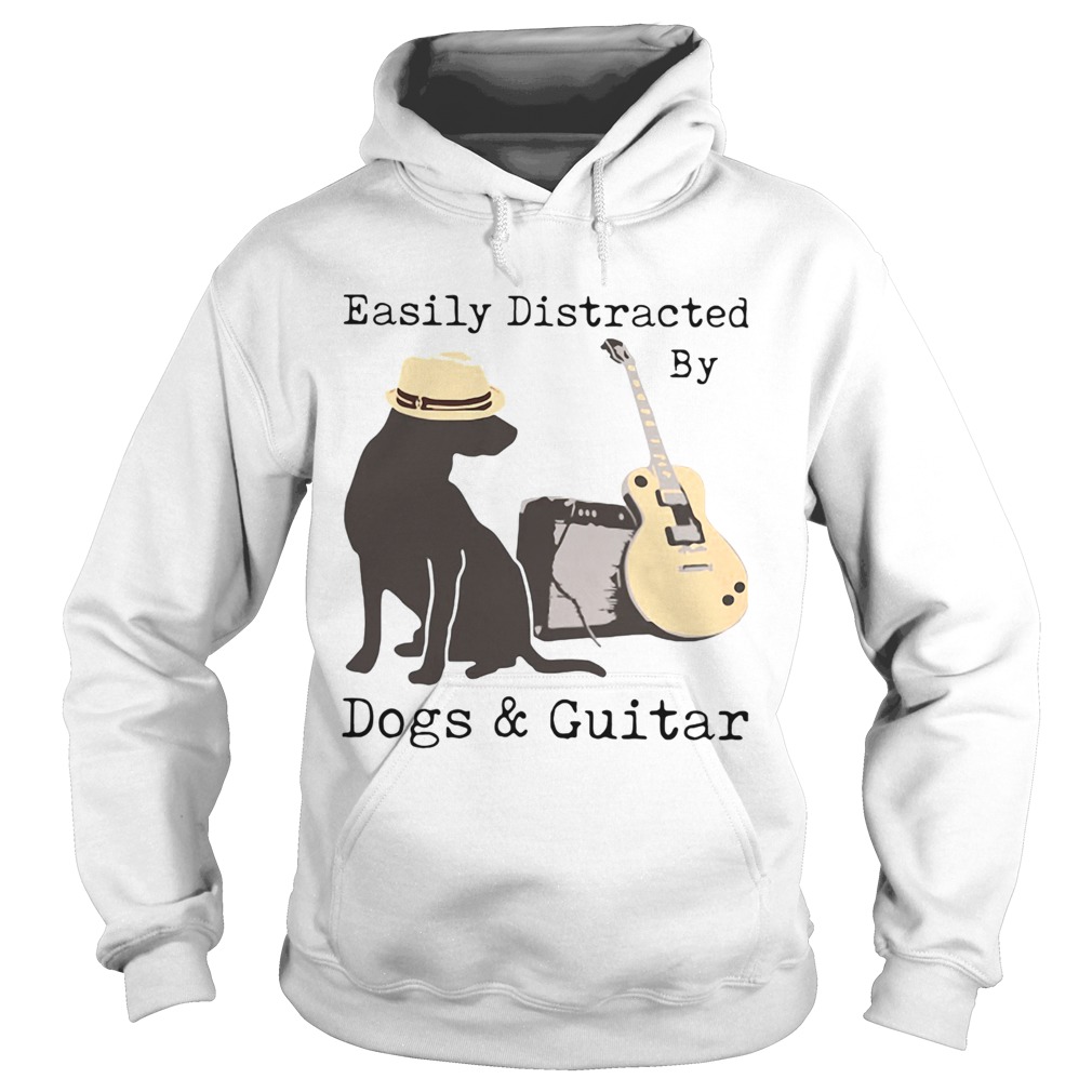 Easily Distracted By Dogs And Guitar  Hoodie