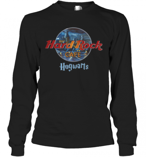 Harry Potter Hard Rock Cafe Hogwarts T-Shirt Long Sleeved T-shirt 